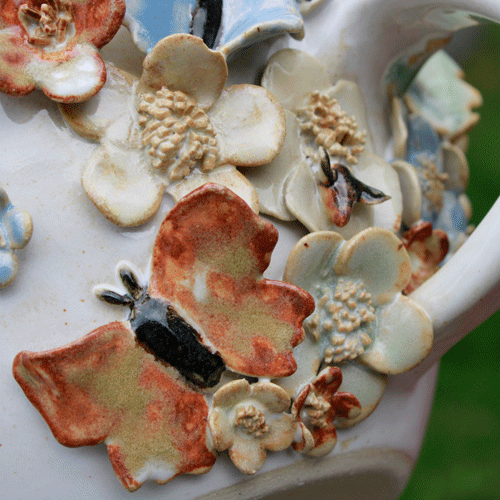 unika koppar handgjord keramik timmervikens keramik